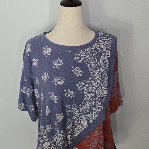 FREE PEOPLE  WTF dusk to dawn tee top Sz XS - Picture 3 of 8